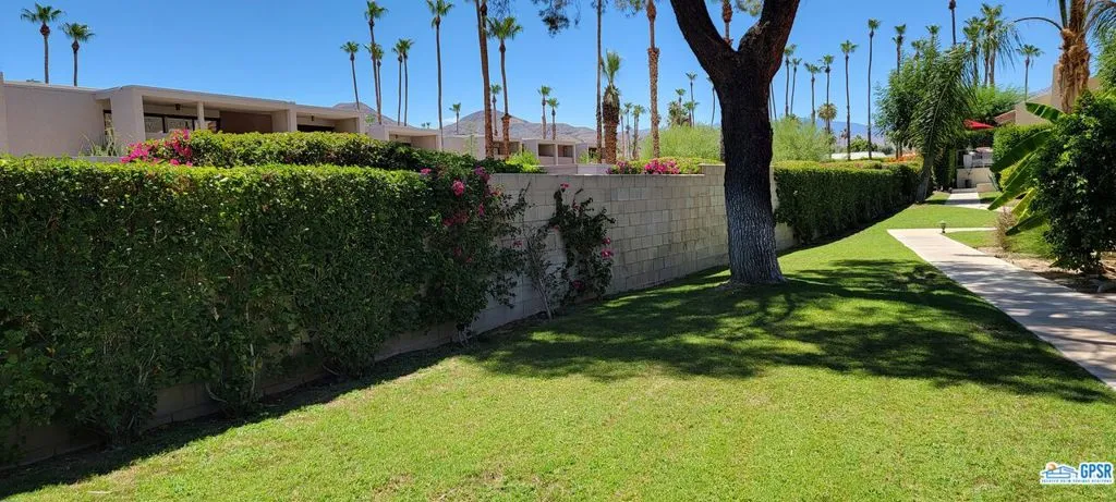 Greenbelt in front of Condo
