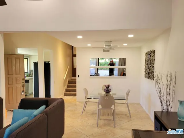 Living room dining area