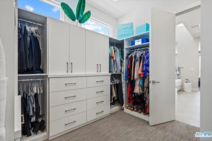 Walk in built out closet