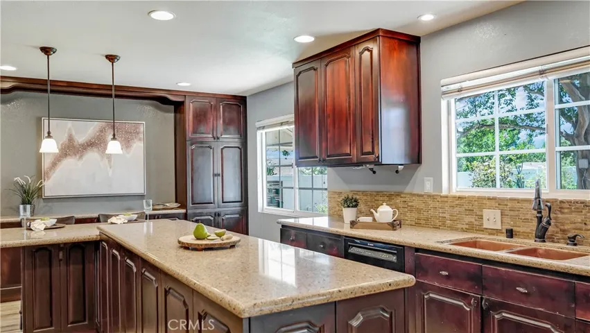 Lots of light and plenty of built in storage!