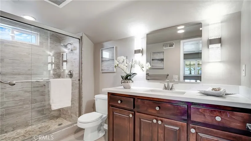 Primary en-suite has high quality touches throughout