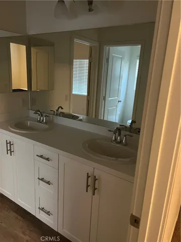 Master bathroom sink area