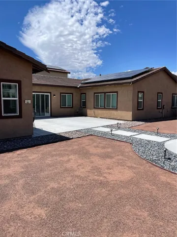 Rear yard patio