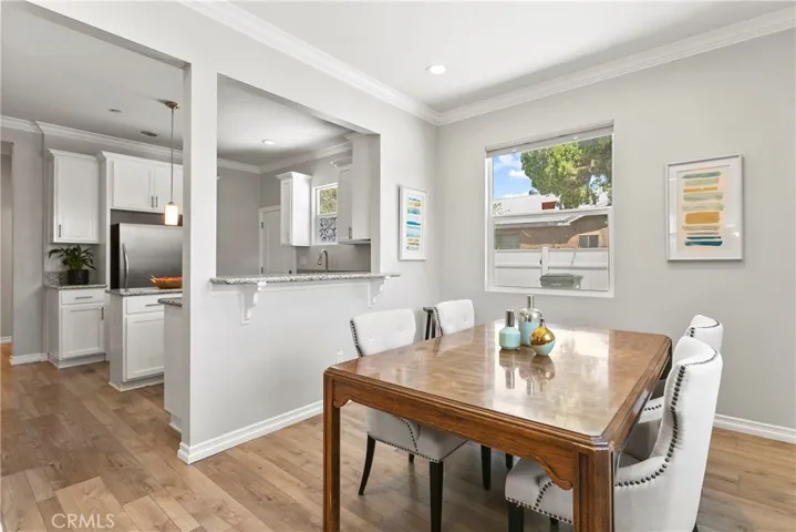 Dining room open to kitchen.