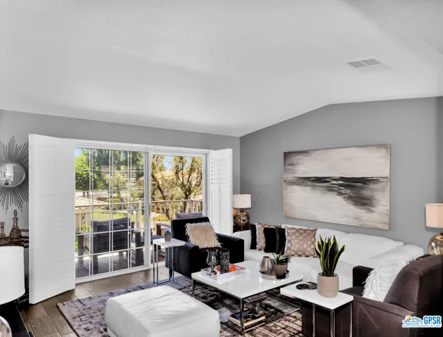 Living Room with High Ceilings