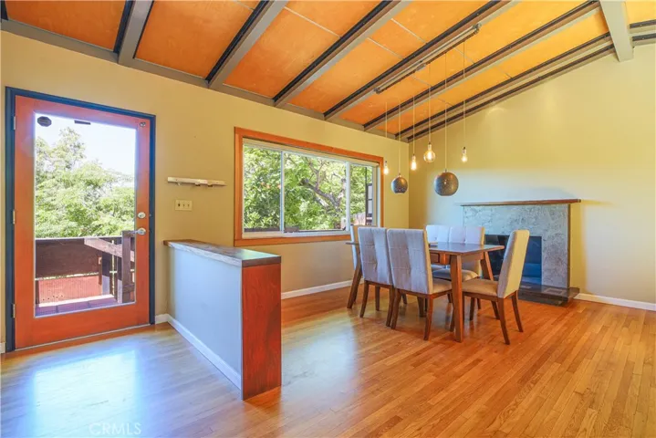 Front entry opens to the dining area