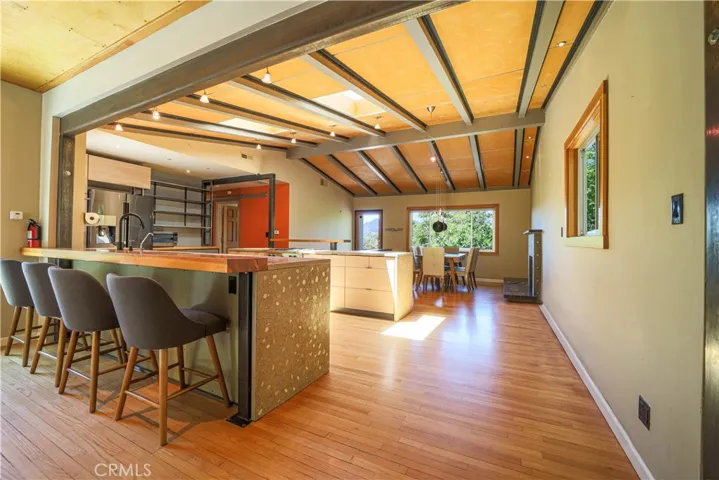 Counter bar seating at the kitchen