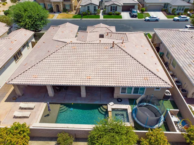 Sky View of Pool/Spa & Back Patio