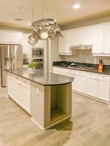 Partial kitchen