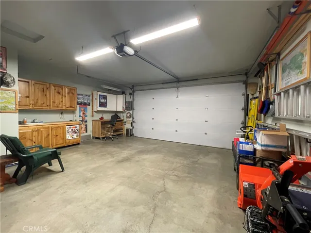 Garage is drywalled.