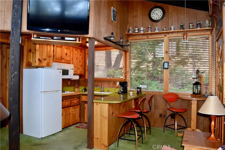 Kitchen open to living room!