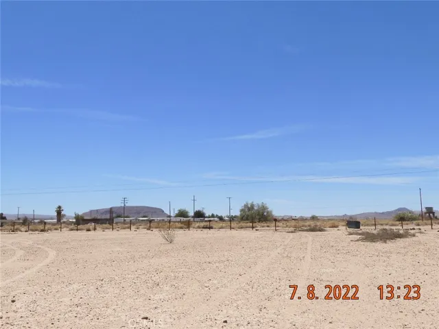 Looking west, from the very back of the parcel, towards Barstow.