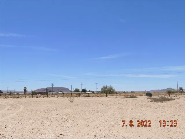 Looking west, from the very back of the parcel, towards Barstow.