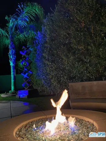 Firepit at night