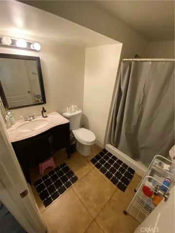 Master Bathroom with walk in closet attached.