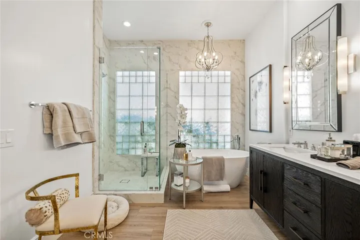 Remodeled master bathroom