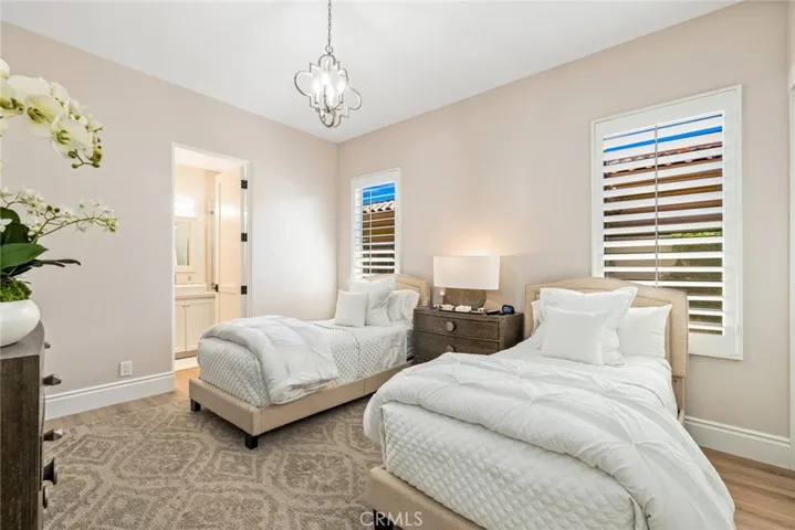 Guest bedroom with private bathroom.