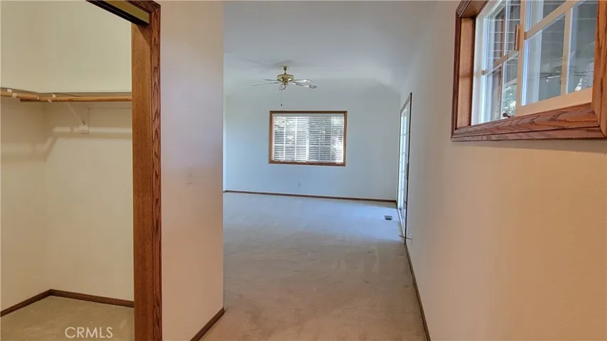 looking back from master bath to bedroom