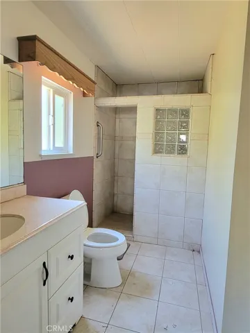 Walk in Custom Tiled Shower in Mater Bathroom