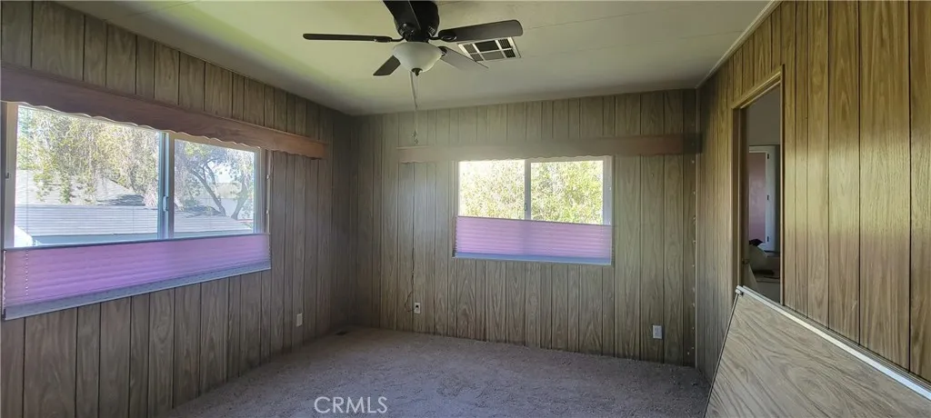 Master bedroom has new carpet.