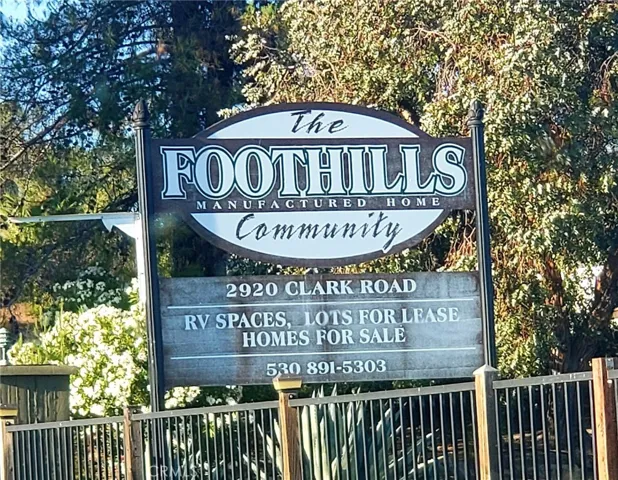 Foothill Family park Entry