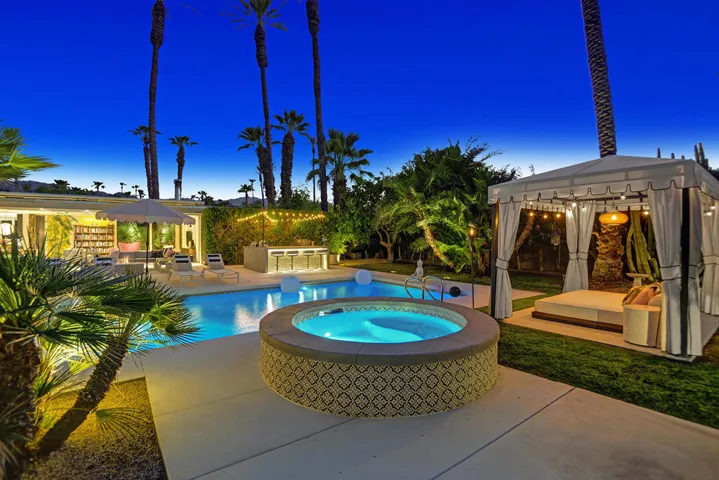 SPA TO CABANA AND POOL NIGHT MLS