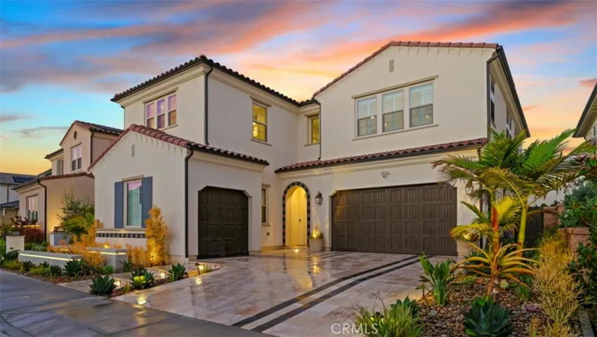 Beautiful arched front door.