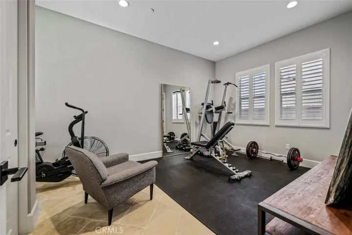 Downstairs bedroom (currently used as a gym).