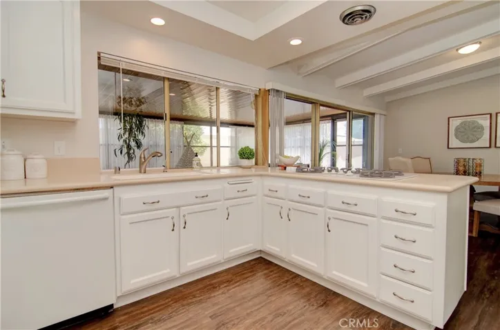 The chef is always included in the action in this open kitchen.