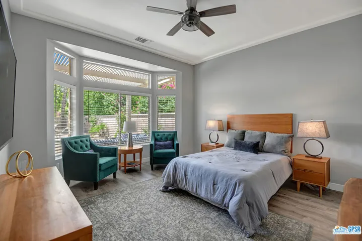 Primary bedroom Furnished in sun city, Palm Desert California