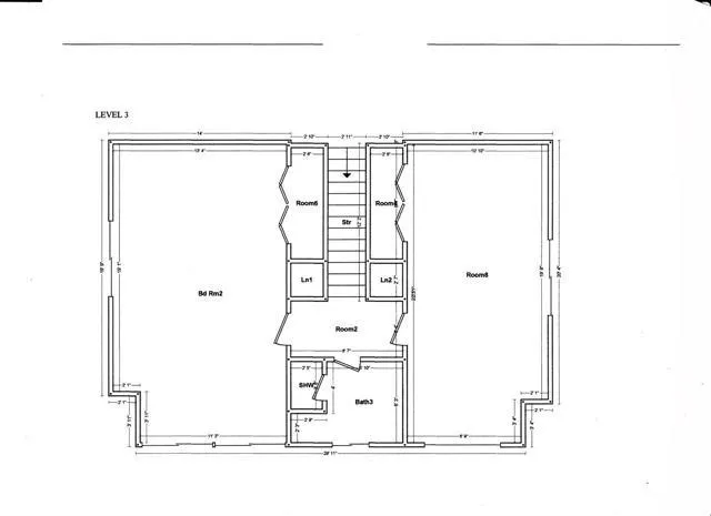 Upper level floorplan