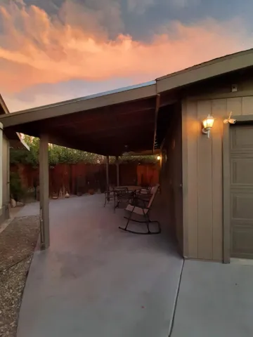 side of garage