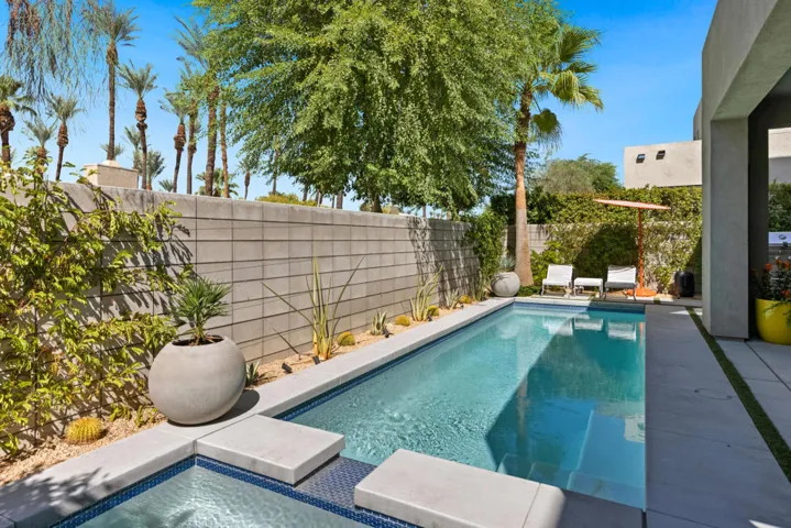 Walled backyard