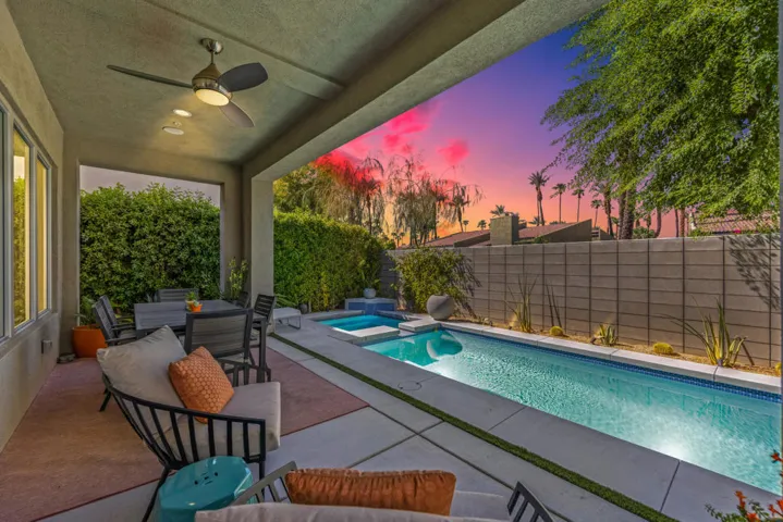 Backyard at Dusk to NE