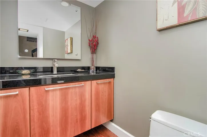 Remodeled powder room.
