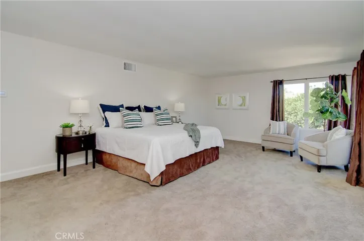 Soooo much space in the master bedroom for any furniture needs...or exercise equipment...or additional office...