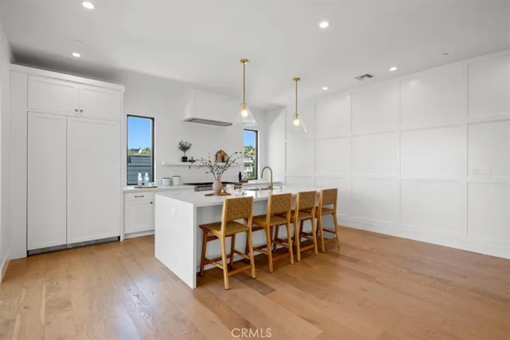 Kitchen with the casement windows to catch the breeze