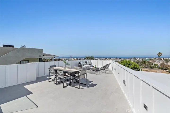Roof top space with views