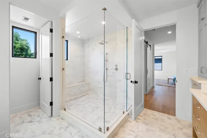 Primary Shower with a window