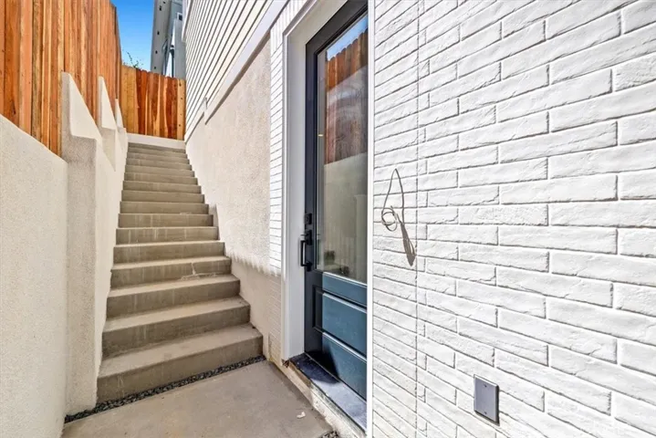 Secluded and private front door