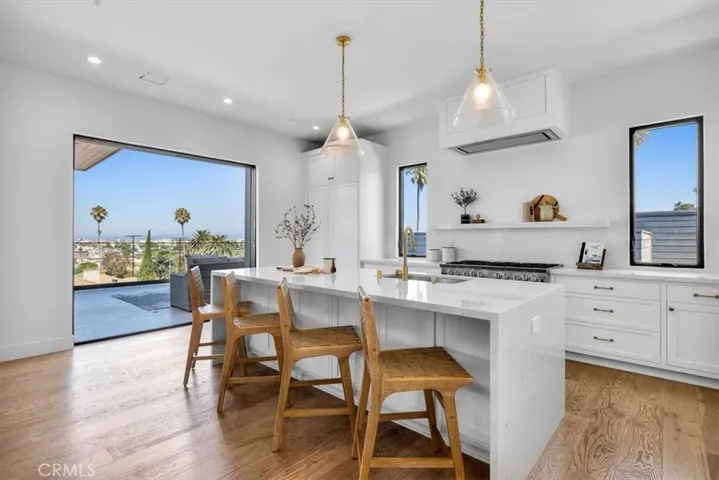 Eat in Kitchen with views Gets breezy with sliders open