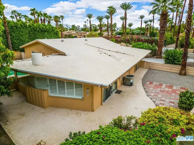 Aerial Rear yard