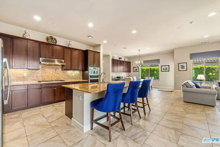 Kitchen with prep island