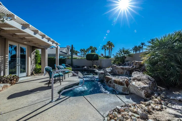 Back yard spa.