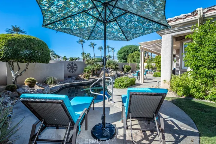 Southwest view of the back yard.