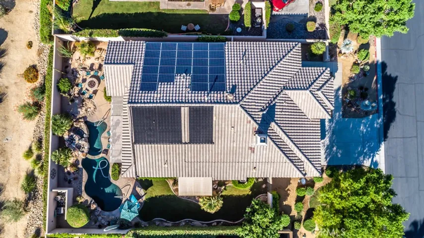 Home comes with leased solar panels.