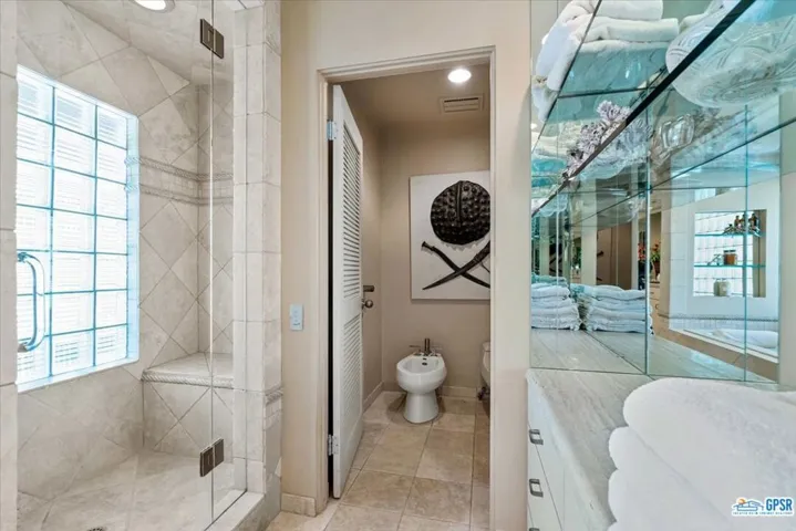 ...steam shower...