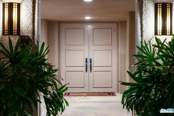 Double front doors...