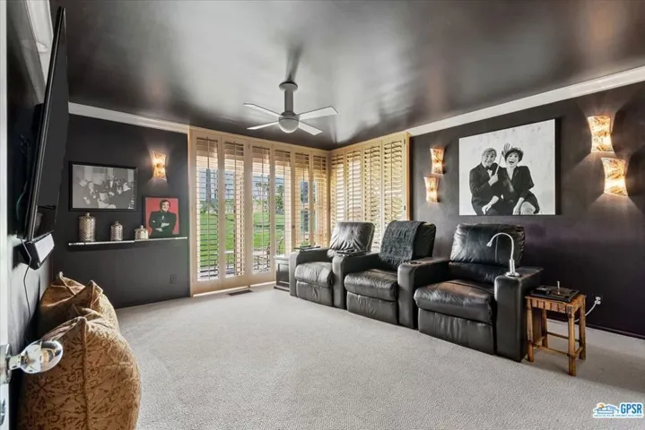 Third bedroom is used as a media room