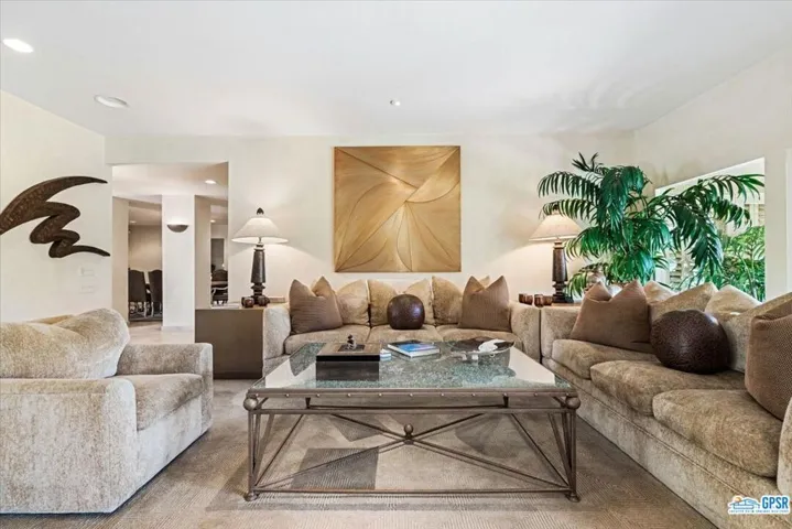 The second living room seating area